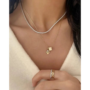 Eternity Bead with Dazzling Diamond Dice Design.