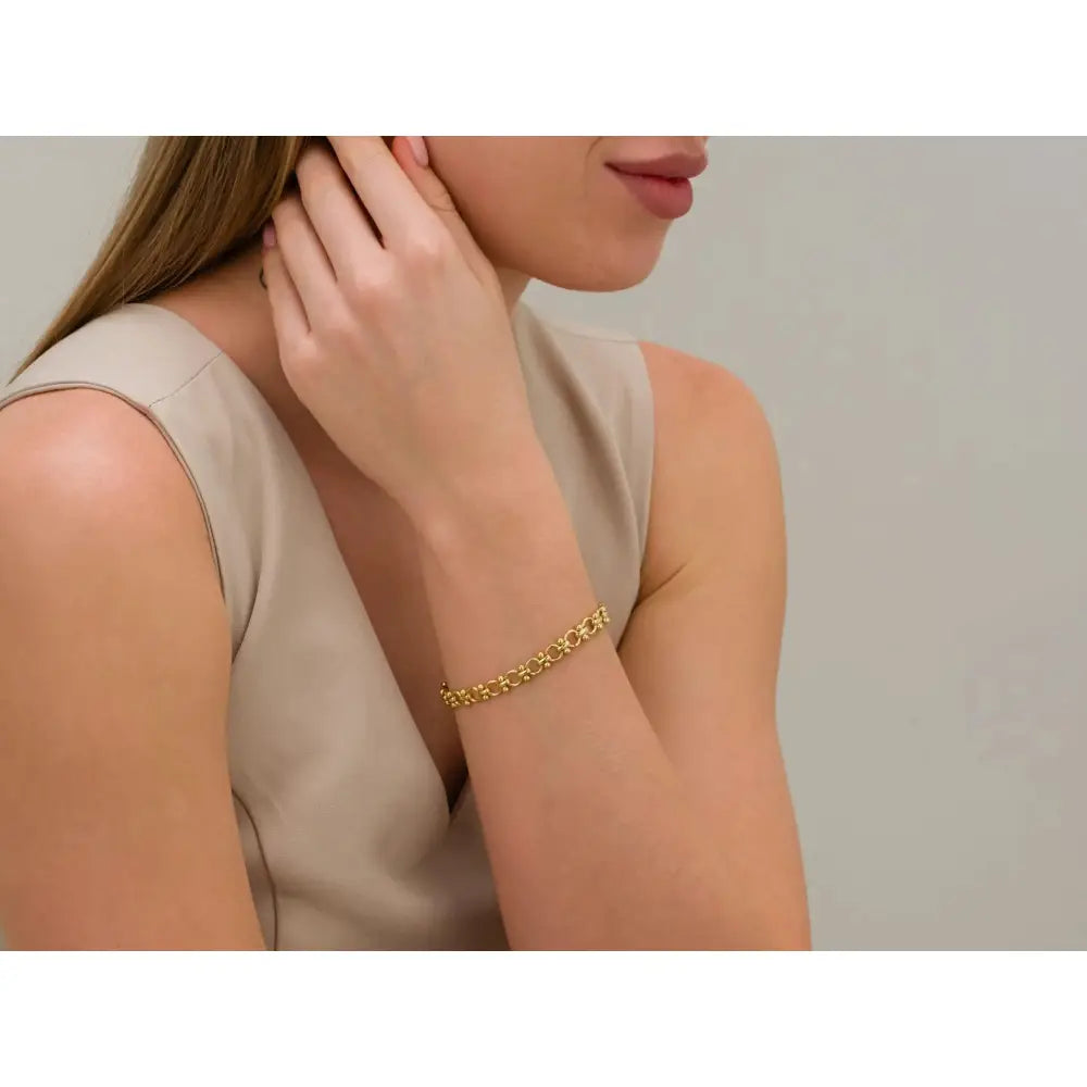 Exquisite 18K Gold Filled Dainty Chain Bracelet - Perfect for Stacking!.