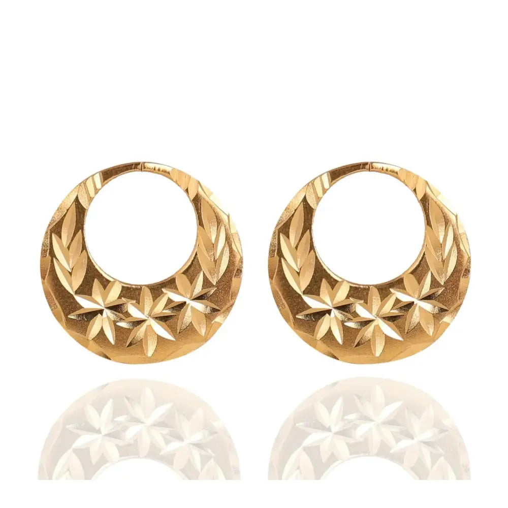 Exquisite 22K Gold Plated Punjabi Nattiyan Earrings - Perfect for Elegance and Tradition!.