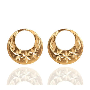 Exquisite 22K Gold Plated Punjabi Nattiyan Earrings - Perfect for Elegance and Tradition!.