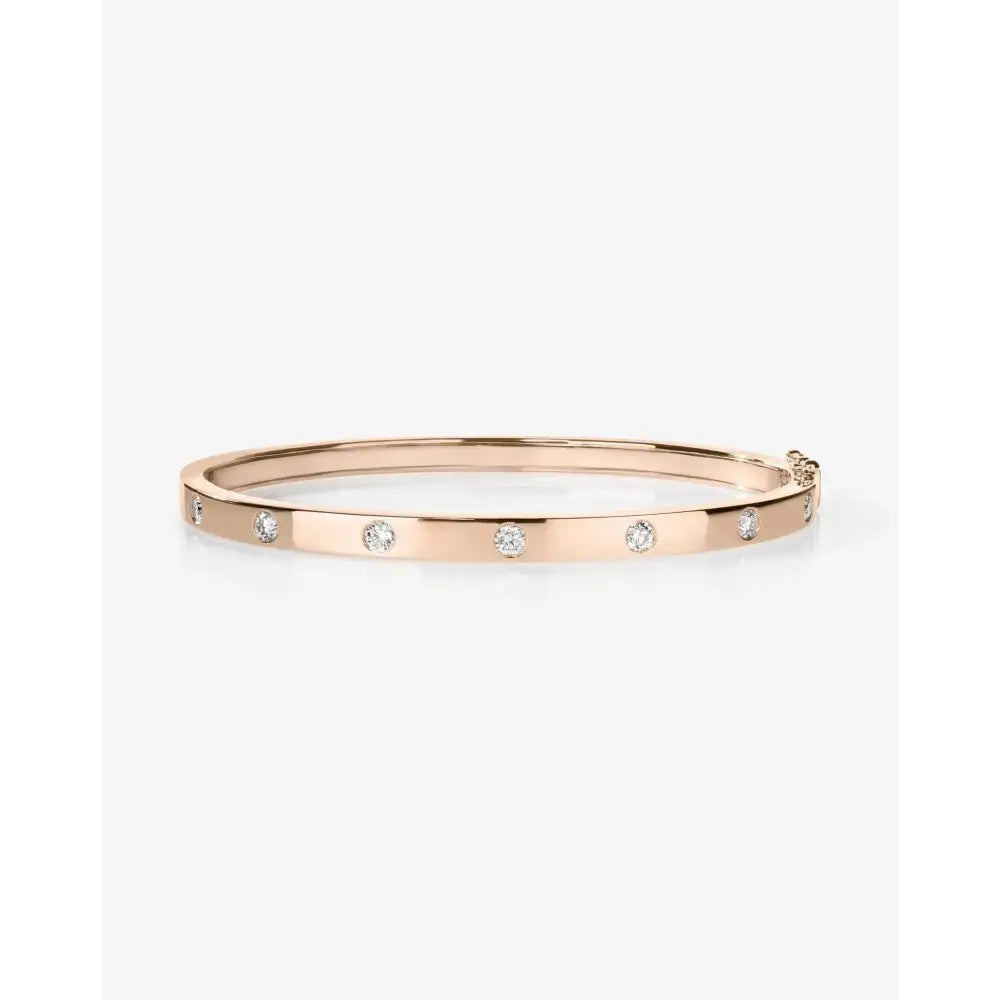 Exquisite Inlay Diamond Bangle – Dazzle with Elegance!.