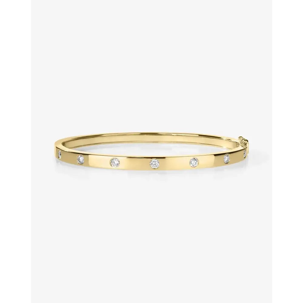 Exquisite Inlay Diamond Bangle – Dazzle with Elegance!.