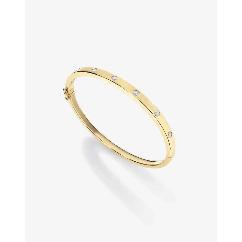 Exquisite Inlay Diamond Bangle – Dazzle with Elegance!.