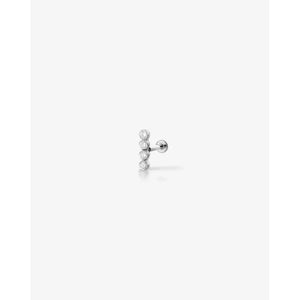 Exquisite Lab Diamond Row Flatback Earrings - Timeless Elegance!.