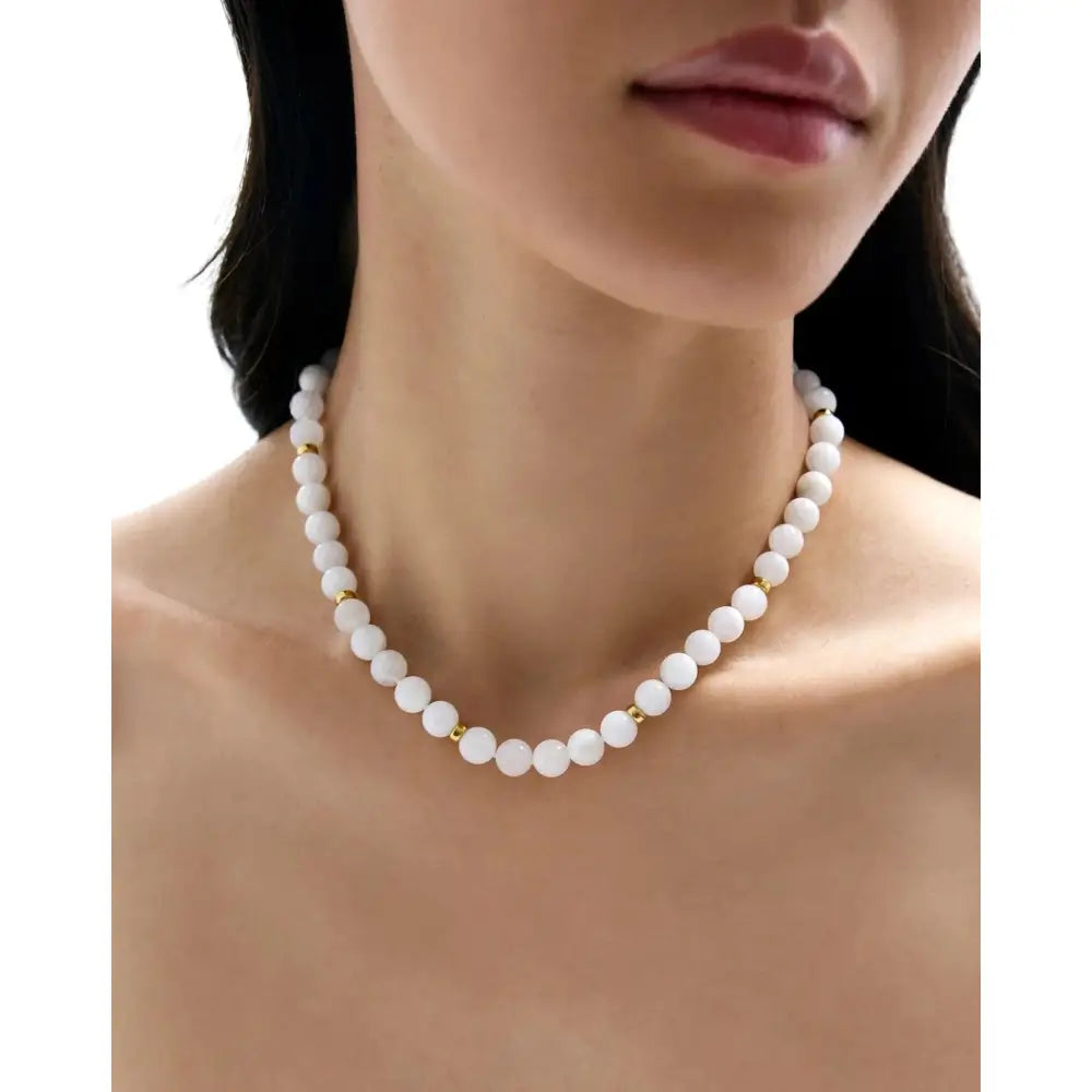Exquisite Salted Coconut Necklace - A Tropical Statement Piece.