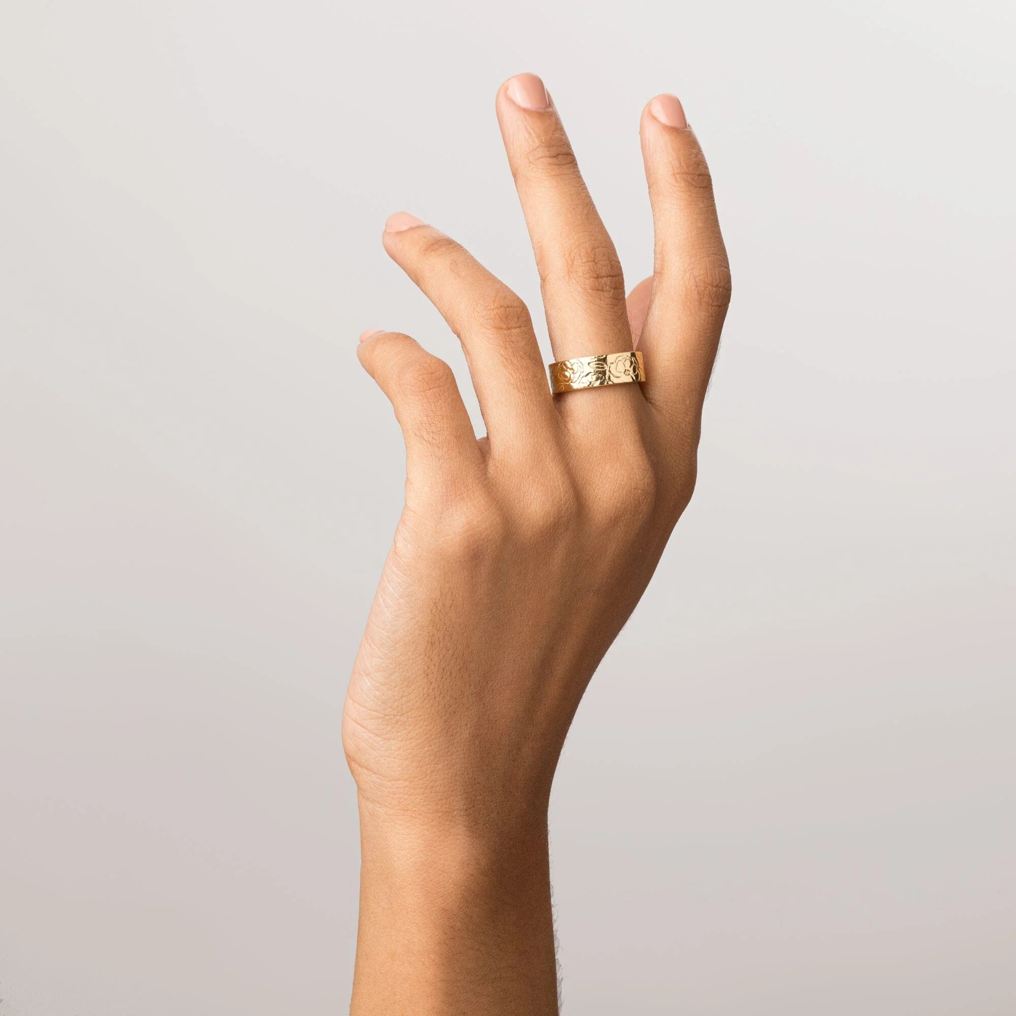 AURATE X MACENNA: Rose Garden Ring NikNenz™ Premium Gold & Diamonds