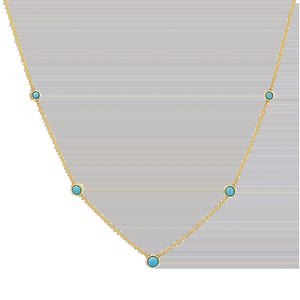 Graduating Genuine Turquoise Necklace