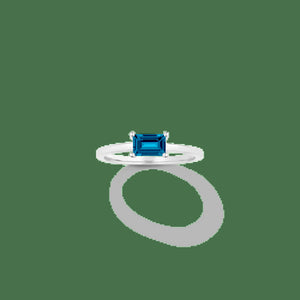 Birthstone Baguette Ring - Garnet NikNenz™ Premium Gold & Diamonds