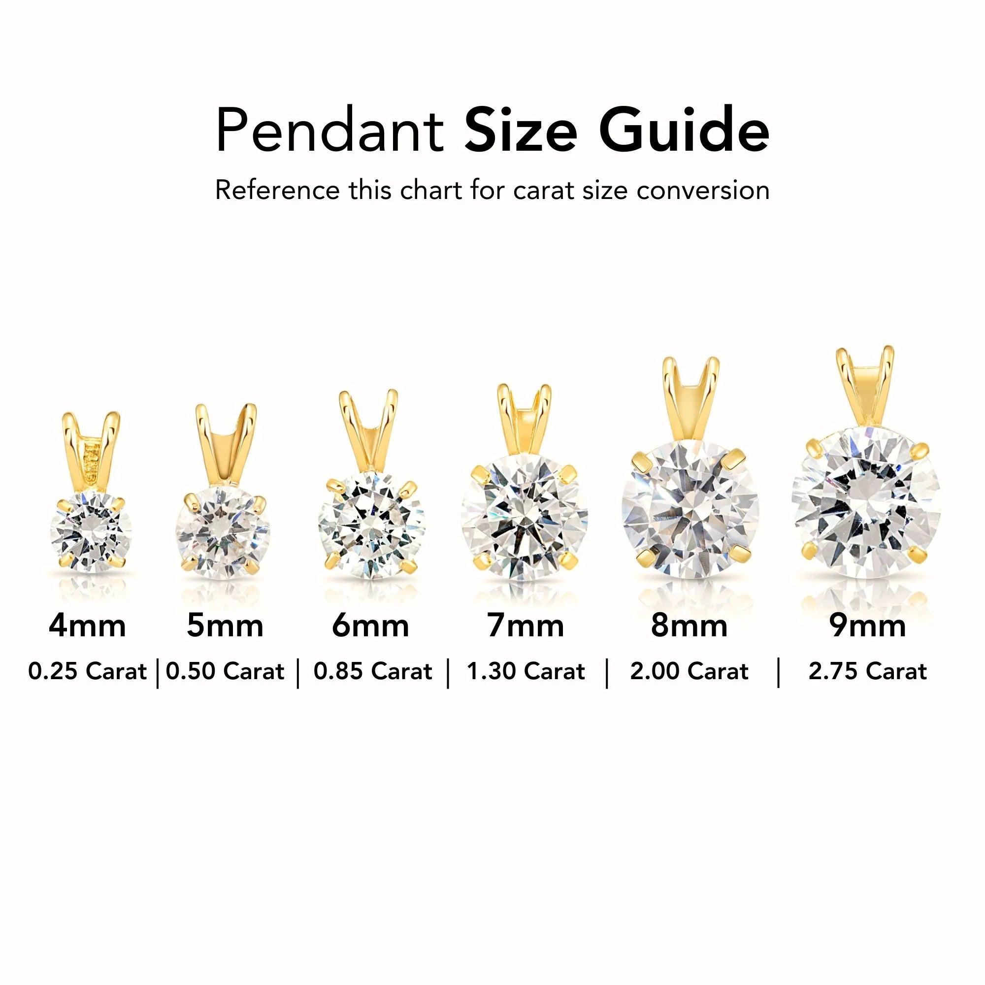 Timeless 14K Yellow Gold Classic Solitaire Pendant Necklace.