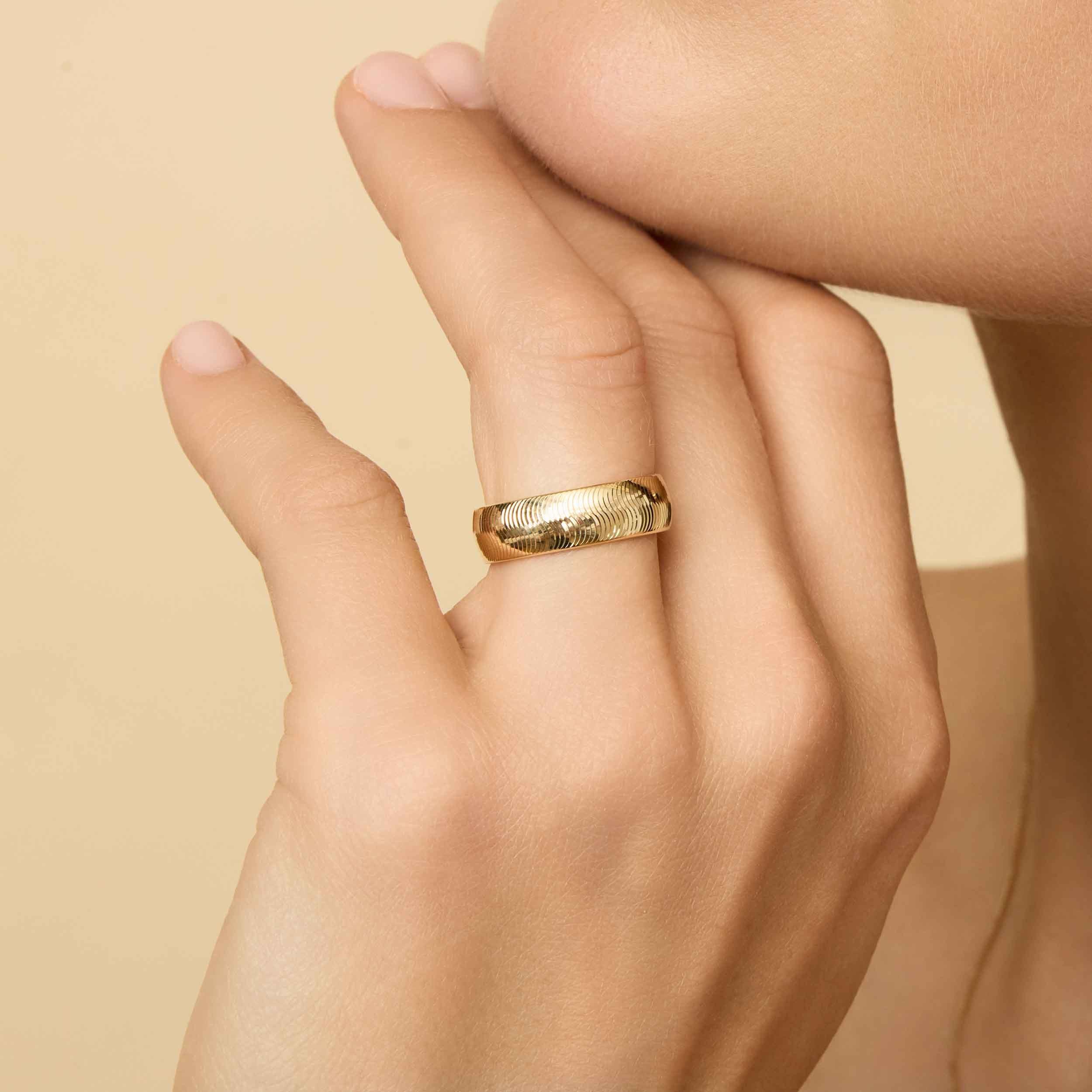 Forever Band II Stunning Statement Ring.