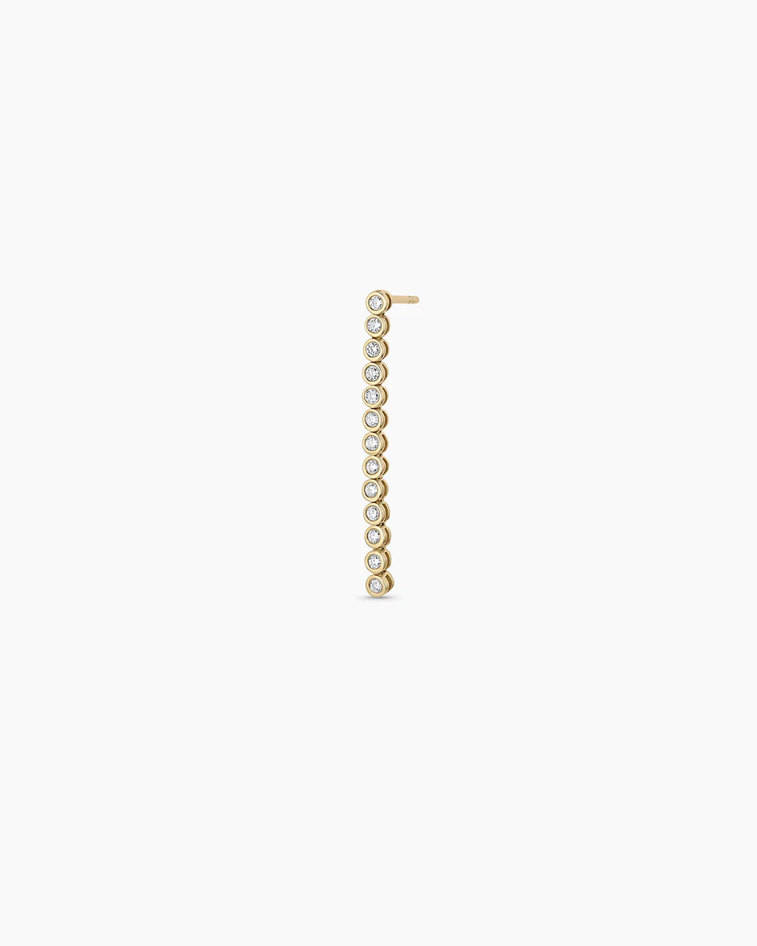 14K Lab Grown Diamond Classic Tennis Drop Single Earring