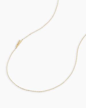 14K Gold Alphabet Necklace NikNenz™ Premium Gold & Diamonds