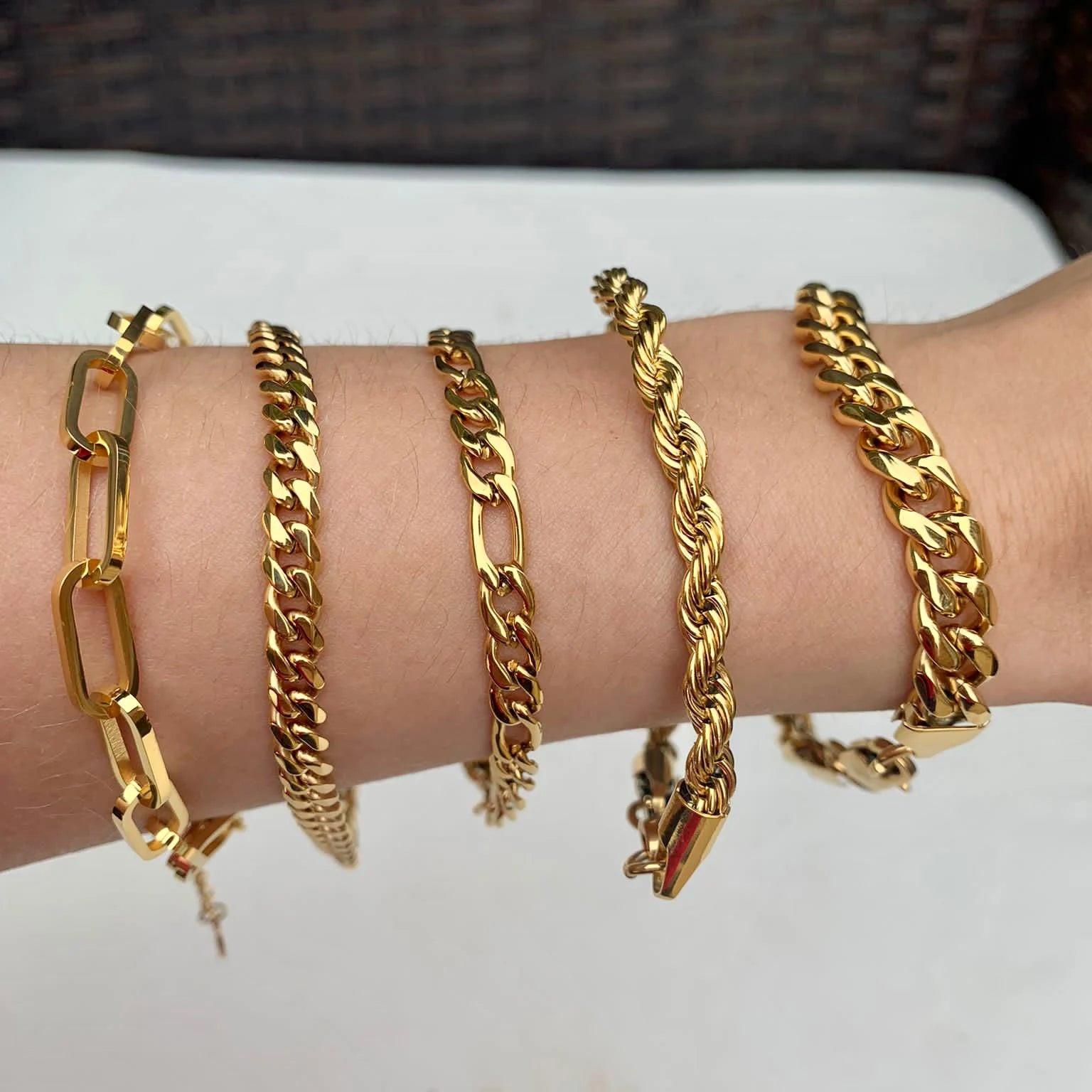 Elegant Gold Satellite Bracelet - Dainty Beaded Chain for the Perfect Minimalist Gift.