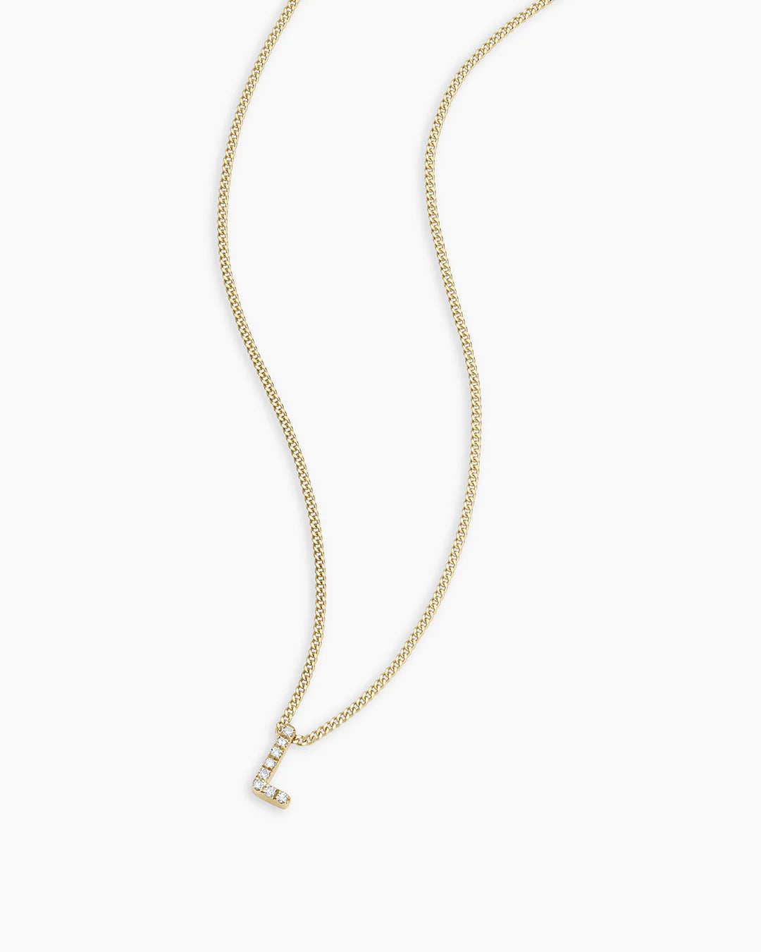 14K Diamond Alphabet Necklace