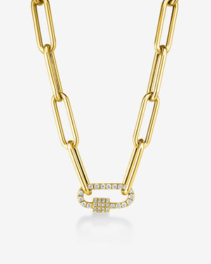 Elegant Split Chain Necklace - A Statement Accessory for Every Occasion.