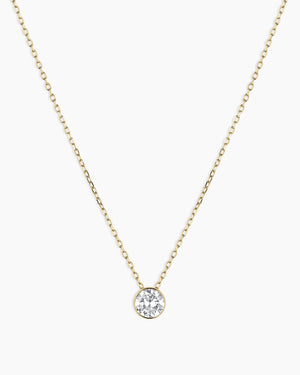 Lab Grown Diamond Halo Necklace