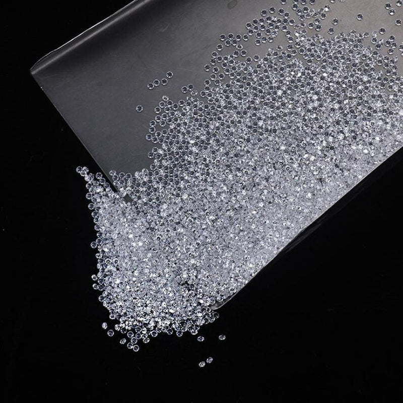 0.80Mm to 4Mm Full White D Color Small round Brilliant Diamond Cut Loose Moissanite for Ring, Earring, Jewellery Making (Wholesale Price)