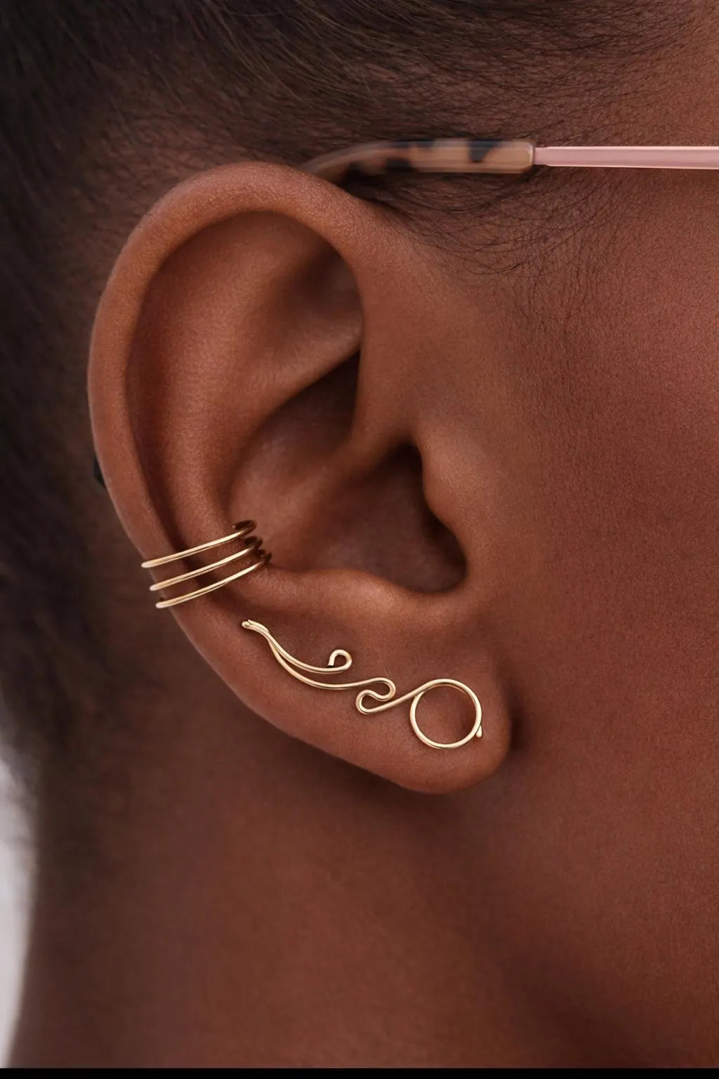 Ear Climber 14K Gold Filled without Stones