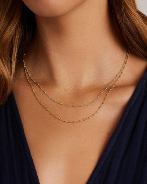 Capri Layer Necklace NikNenz™ Premium Gold & Diamonds
