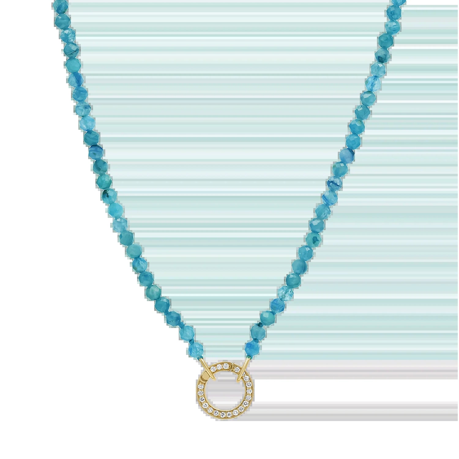Blue Apatite Connector Necklace