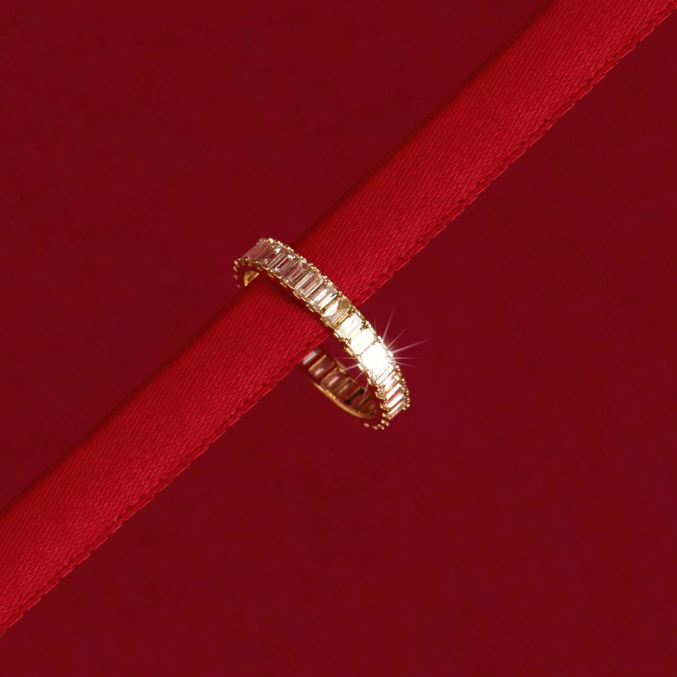 Bold Diamond Baguette Ring NikNenz™ Premium Gold & Diamonds
