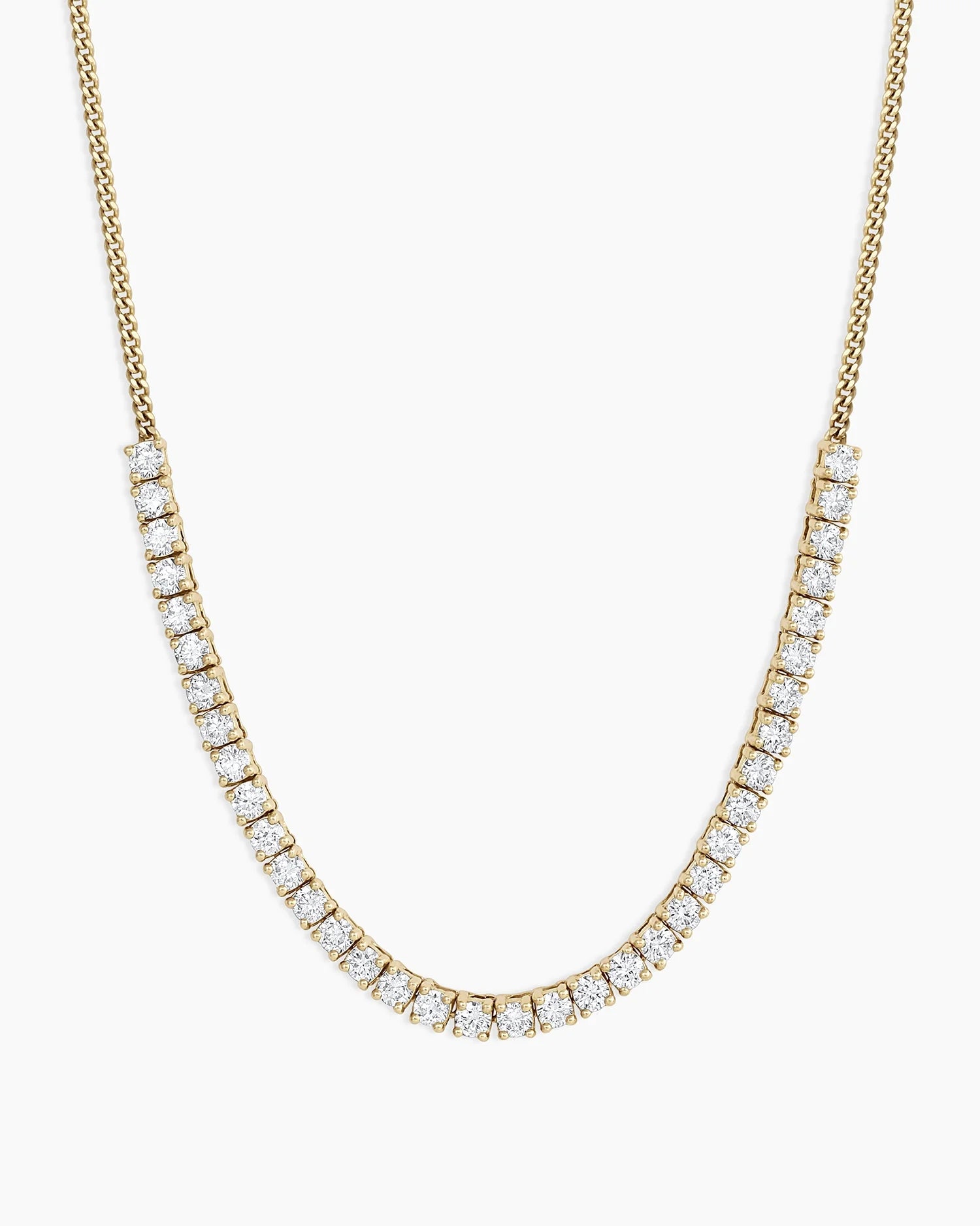 Diamond Melbourne Statement Row Necklace NikNenz™ Premium Gold & Diamonds