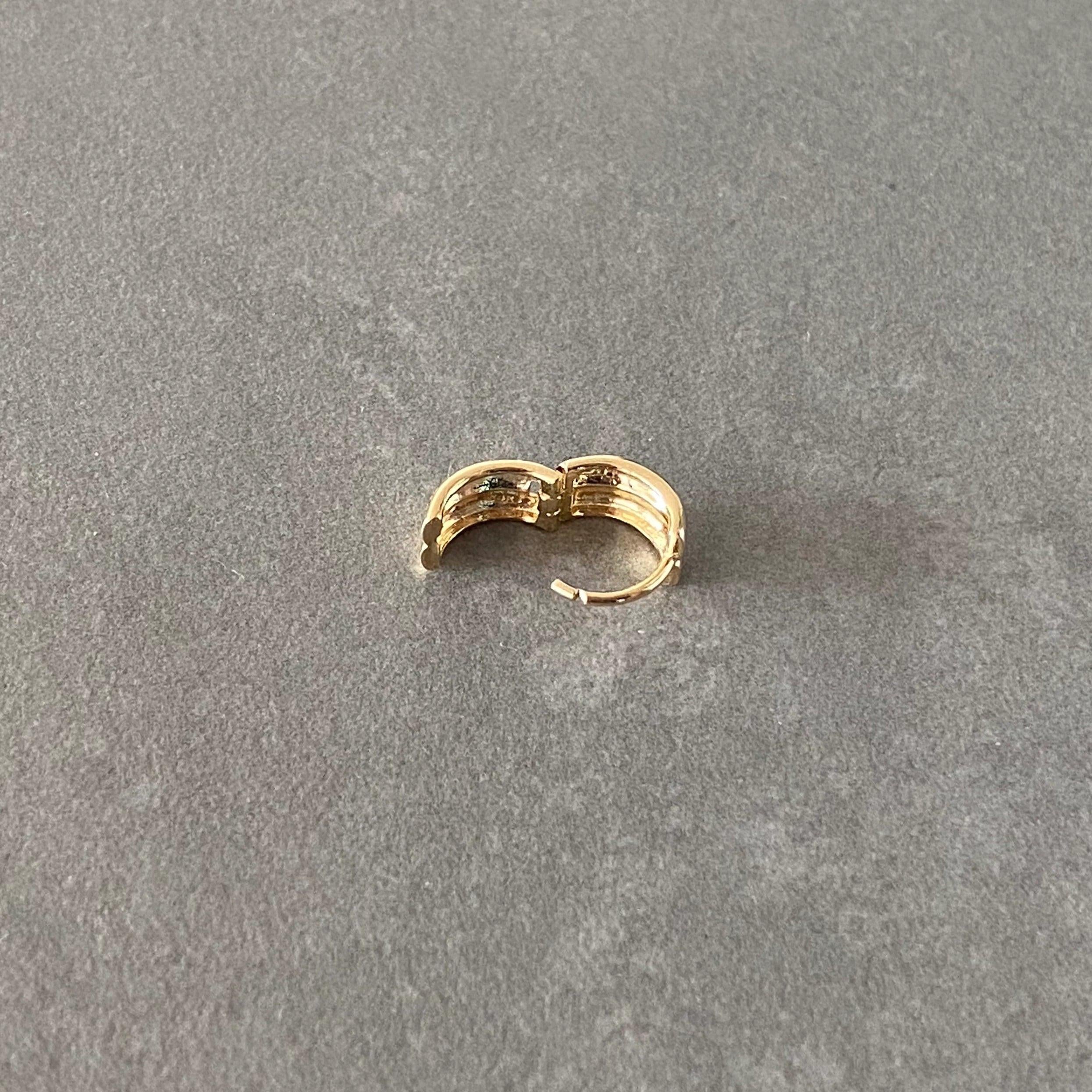 Stunning 14K Solid Gold Chunky Huggie Earrings - Fashionable 11mm Hinged Gold Hoops.