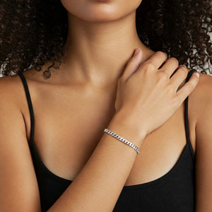 925 Sterling Silver Miami Cuban Link Bracelet