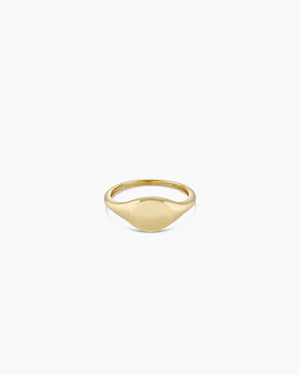 14K Gold Bespoke Signet Ring