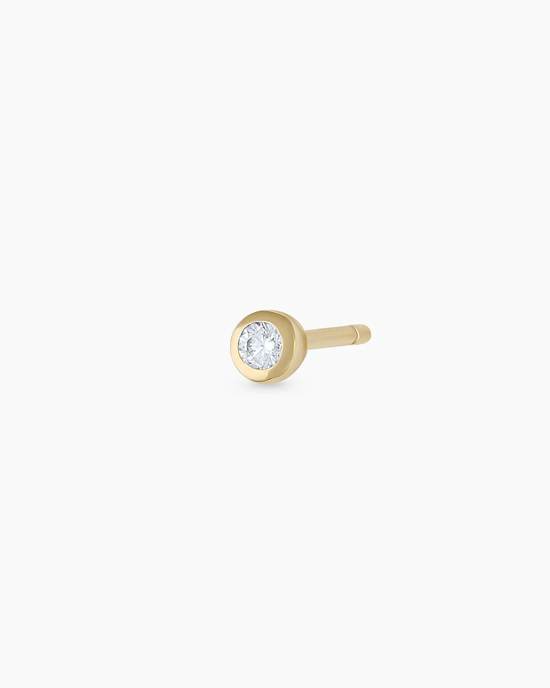 14K Classic Diamond Single Stud