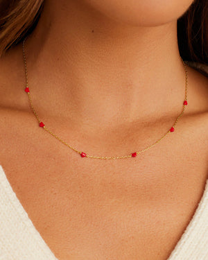 Amour Necklace Red NikNenz™ Premium Gold & Diamonds