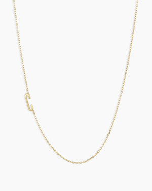 14K Gold Alphabet Necklace NikNenz™ Premium Gold & Diamonds