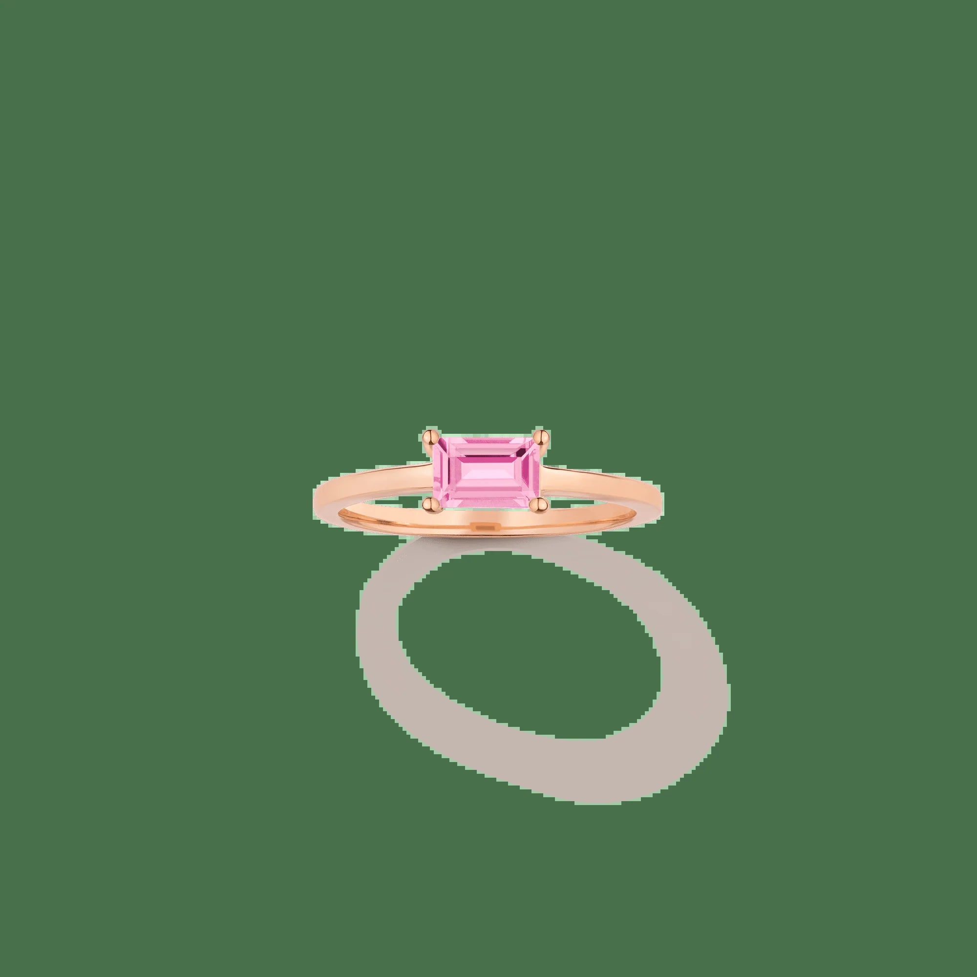 Birthstone Baguette Ring - Garnet NikNenz™ Premium Gold & Diamonds