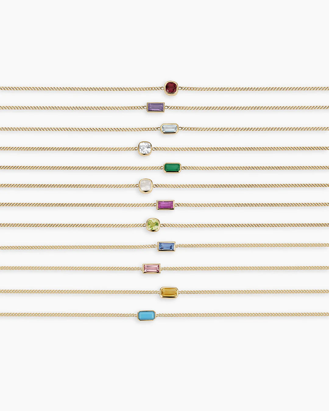 14K Gold Wilder Birthstone Bracelet