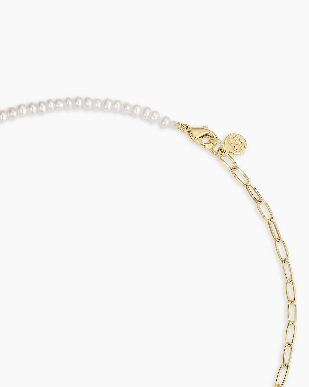 Lou Pearl Alphabet Necklace NikNenz™ Premium Gold & Diamonds