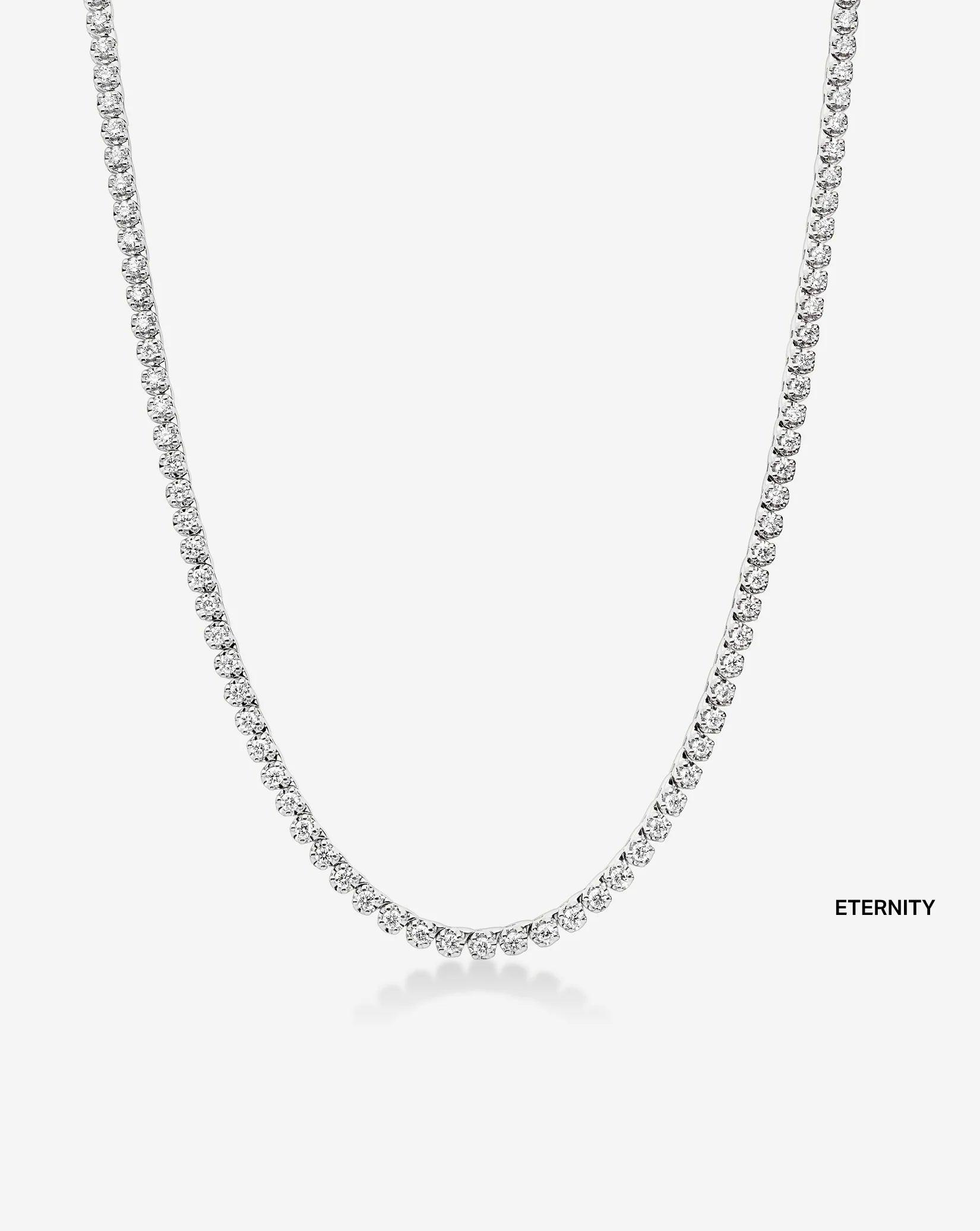 Elegant Mini Diamond Tennis Necklace - Timeless Sparkle for Every Occasion.
