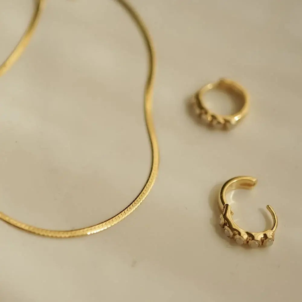 Fine Snake Chain Necklace 18Ct Gold Plate