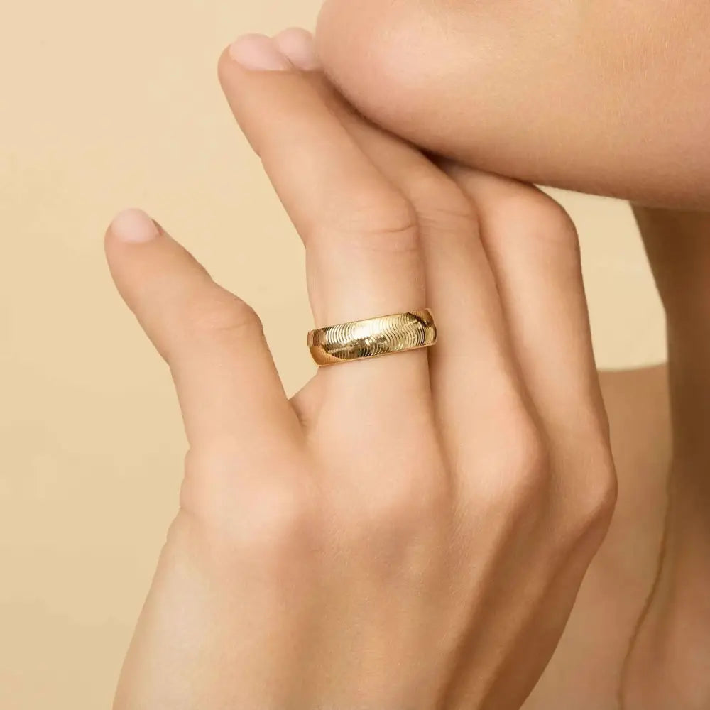 Forever Band II Stunning Statement Ring.