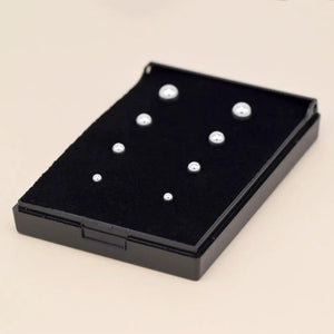 Genuine 925 Sterling Silver 3, 4, 5 & 6Mm Polished Studs/Earrings in Gift Box Gift for Her, Silver Earrings, Silver Ball Studs