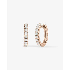 Glamorous Jumbo Diamond Huggie Earrings.