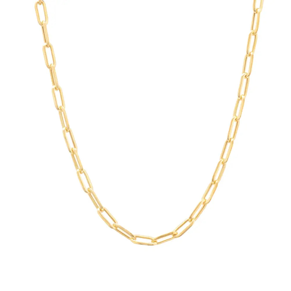 GOLD LONG LINK CHAIN NECKLACE