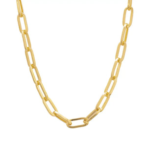 GOLD LONG LINK CHAIN NECKLACE