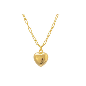 GOLD POLISHED HEART PENDANT