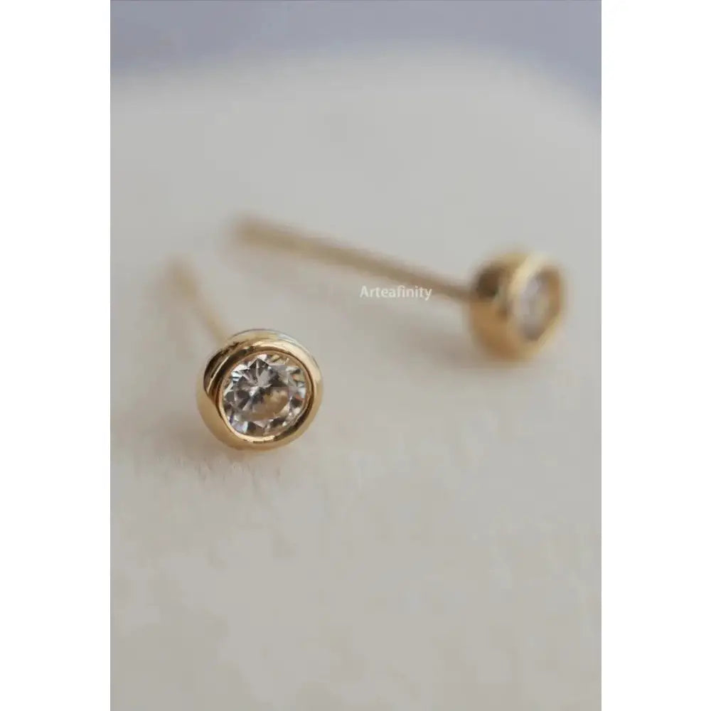Gold Screw Earrings, 14K Solid Gold Earrings, Real Gold Earrings, Spring and Summer Dainty Earrings, Elegant Earrings, Gift for Her