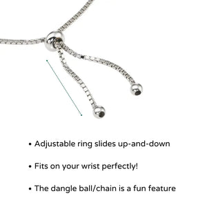 Handmade 925 Sterling Silver Adjustable Bracelet for the Best Mom.