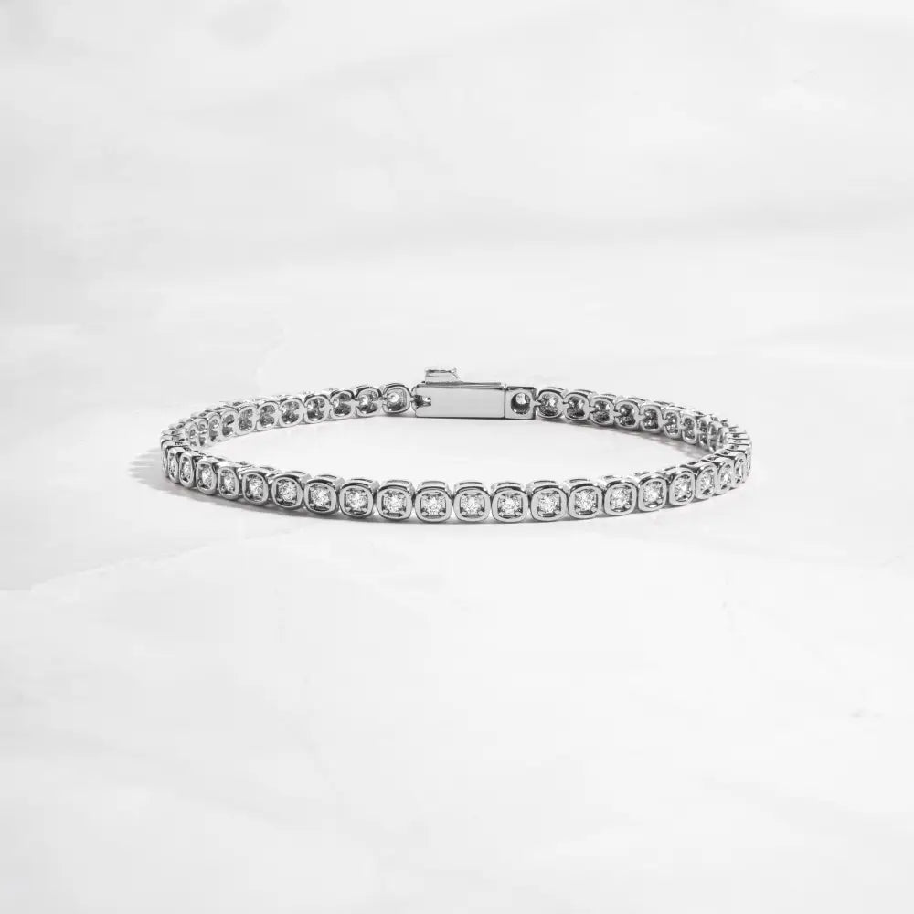 Handmade Tennis Bracelet, Gold Tennis Bracelet, Cubic Zirconia Tennis Bracelet, Dainty Bracelet, Diamond Bracelet, Gift for Her, Bracelet