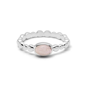 Healing Stone Bobble Ring Sterling Silver