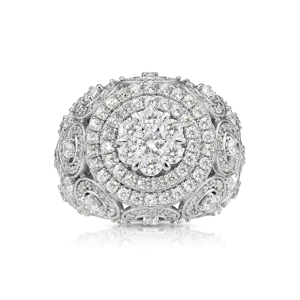 Iced Out Sterling Silver Men's Ring – A Bold Statement Piece for Birthdays & Everyday Luxury.