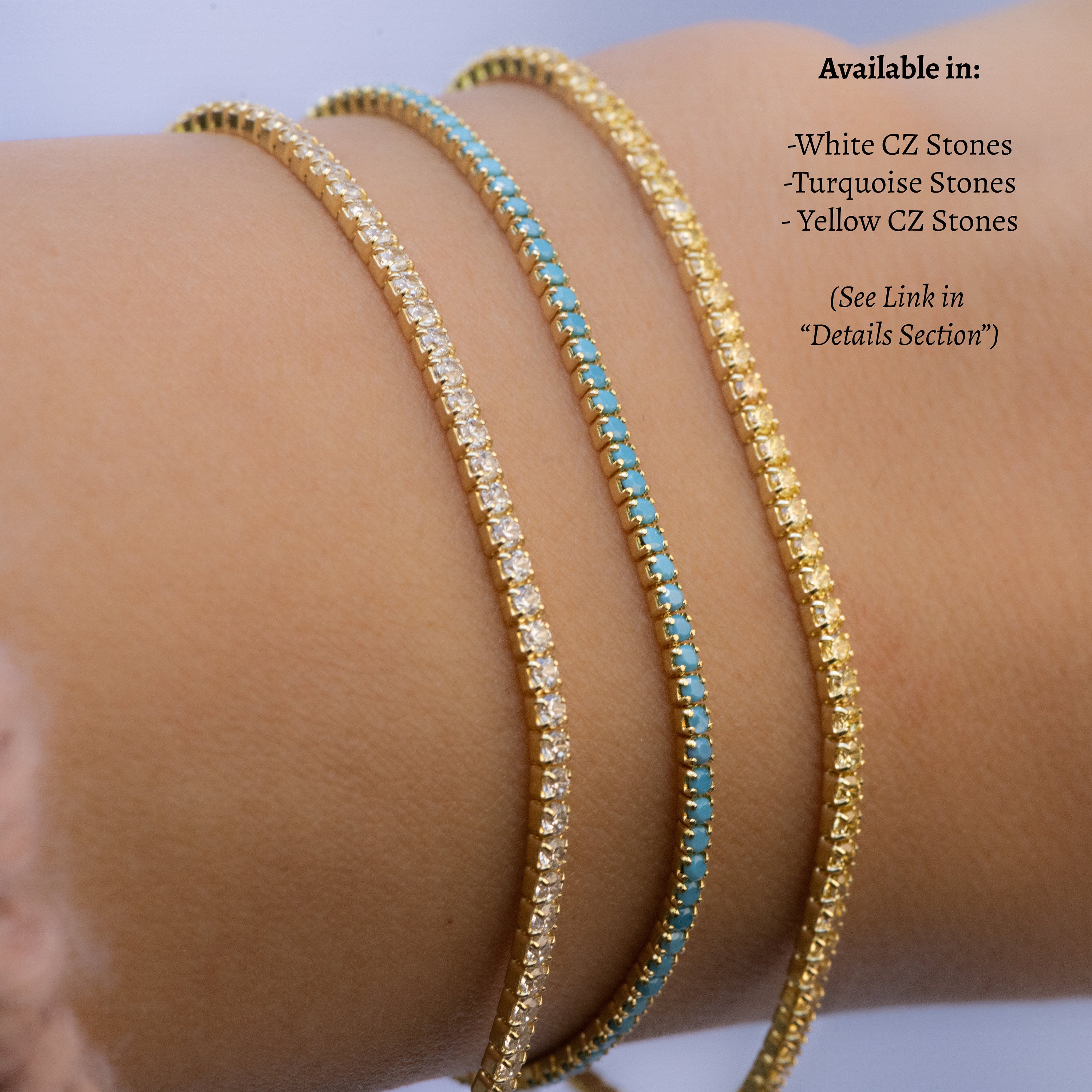 Tennis Bracelet, Gold Tennis Bracelet, Cubic Zirconia Tennis Bracelet, Dainty Bracelet, Diamond Bracelet, Gift for Her, Minimalist Bracelet