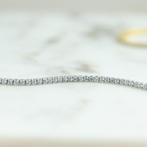 Tennis Bracelet, Gold Tennis Bracelet, Cubic Zirconia Tennis Bracelet, Dainty Bracelet, Diamond Bracelet, Gift for Her, Minimalist Bracelet